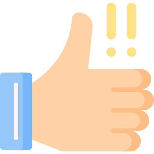 Thumbs up encourage hands like icon
