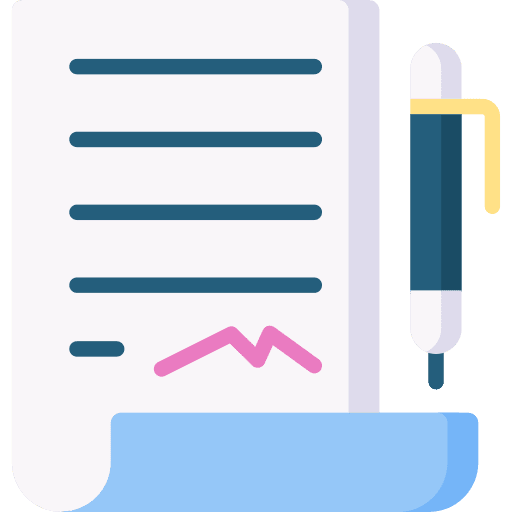 Contract write signing writing icon Contract write signing writing icon