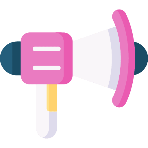 Megaphone call to action seo store icon Megaphone call to action seo store icon