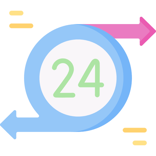 24 hours 24 hours counterclockwise time icon 24 hours 24 hours counterclockwise time icon