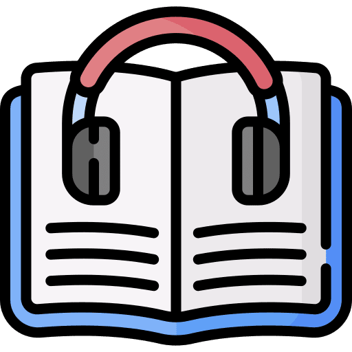 Audio book reading ebook educative icon Audio book reading ebook educative icon