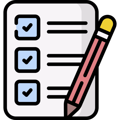 Checklist criteria exam evaluate icon