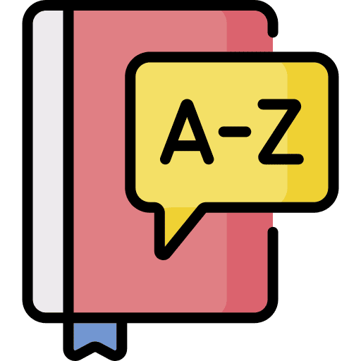 Dictionary dictionary knowledge learning icon
