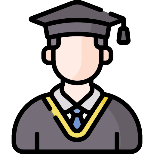Student alumni graduated mortarboard icon Student alumni graduated mortarboard icon