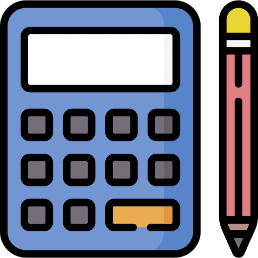 Calculator maths pencil math icon Calculator maths pencil math icon