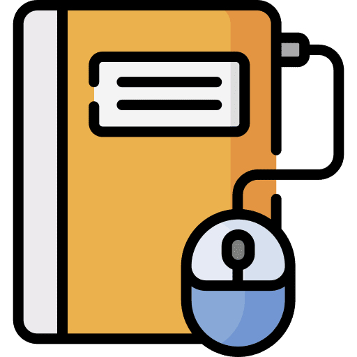 Ebook mouse school online learning icon Ebook mouse school online learning icon