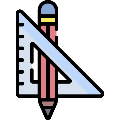 Pencil educational education ruler icon Pencil educational education ruler icon