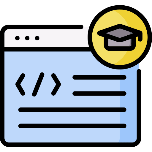 Web programming code academy study icon Web programming code academy study icon