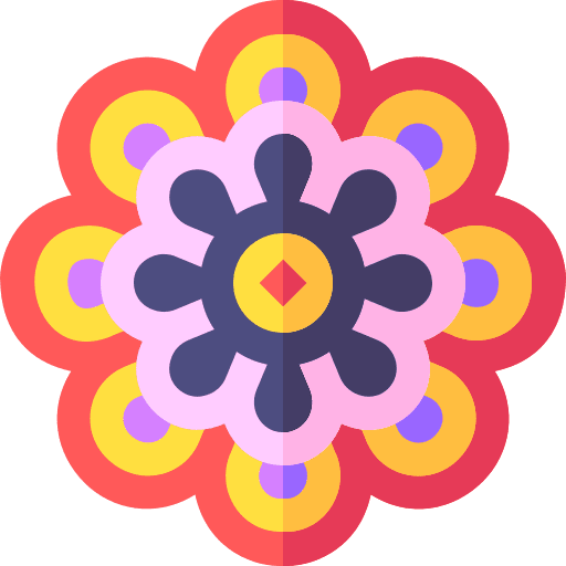 Mandala art and design spiritual culture icon