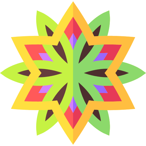 Mandala culture meditation flower icon