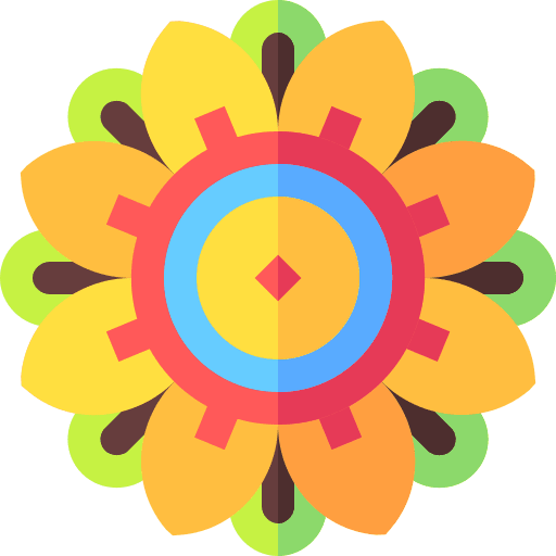 Mandala meditation flower culture icon