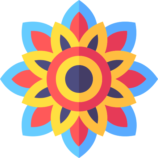 Mandala spiritual culture wellness icon