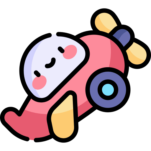 Airplane plane aeroplane baby toy icon