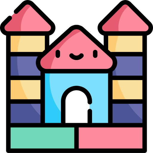 Toy blocks entertainment game kid and baby icon Toy blocks entertainment game kid and baby icon