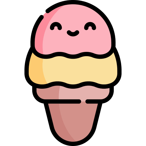 Ice cream cone food sweet summertime icon Ice cream cone food sweet summertime icon