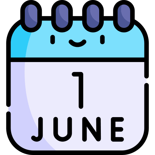 International childrens day event june 1 calendar icon International childrens day event june 1 calendar icon