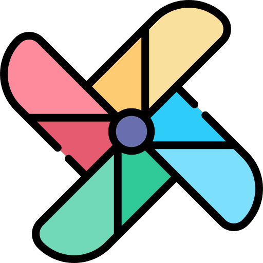 Pinwheel children pinwheel toy windmill icon Pinwheel children pinwheel toy windmill icon