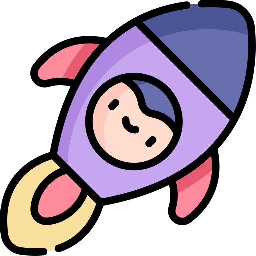Rocket transportation kid kid and baby icon Rocket transportation kid kid and baby icon