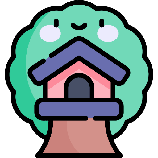 Tree house scenery property home icon Tree house scenery property home icon