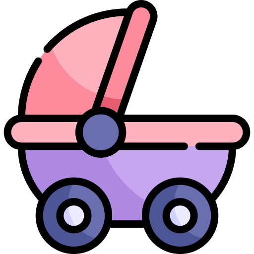 Baby stroller transportation baby buggy nursery icon Baby stroller transportation baby buggy nursery icon