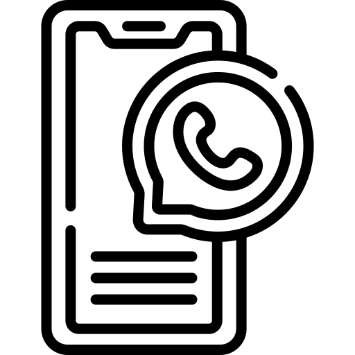 Chat message whatsapp social network icon