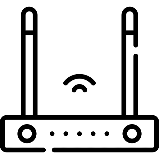 Router connectivity modem internet of things icon Router connectivity modem internet of things icon