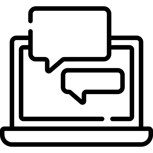 Chat box online chat communications conversation icon Chat box online chat communications conversation icon