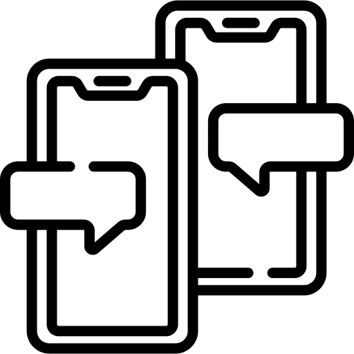 Chat smartphone communications ui icon Chat smartphone communications ui icon