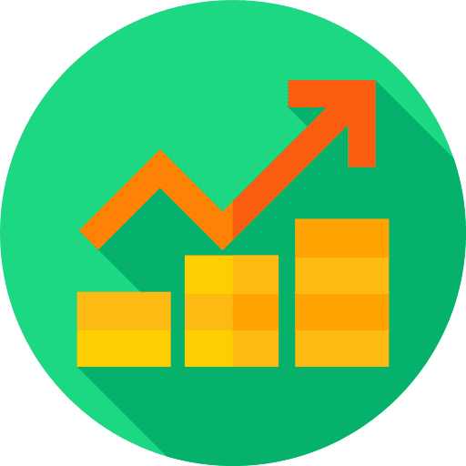 Price sales arrows stats icon Price sales arrows stats icon