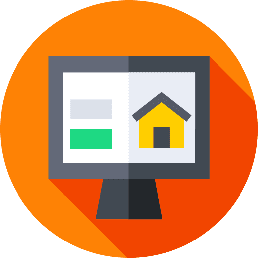 Real estate homepage web page seo and web icon Real estate homepage web page seo and web icon