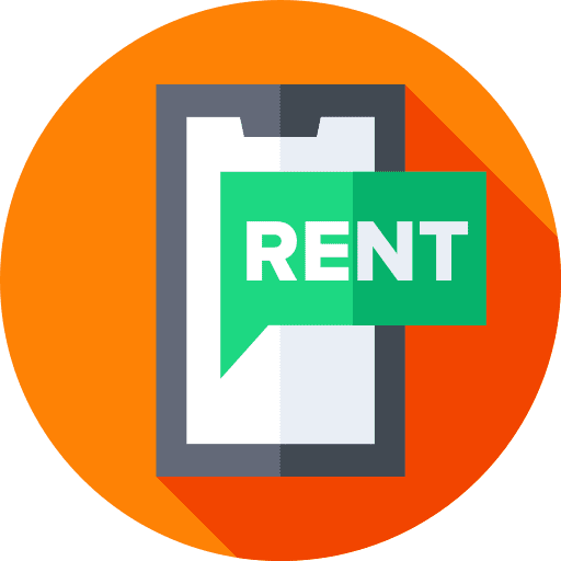 Rent smartphone for rent real estate icon Rent smartphone for rent real estate icon