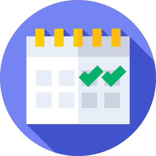 Schedule date organization administration icon