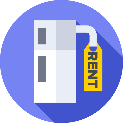 Fridge rental rent fridge icon Fridge rental rent fridge icon