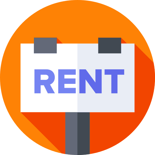 Rent real estate home interface icon Rent real estate home interface icon
