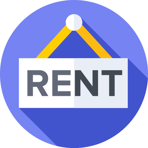 Rent real estate post signs icon Rent real estate post signs icon