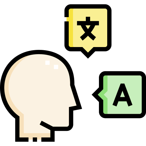 Bilingual bilingual avatar language icon
