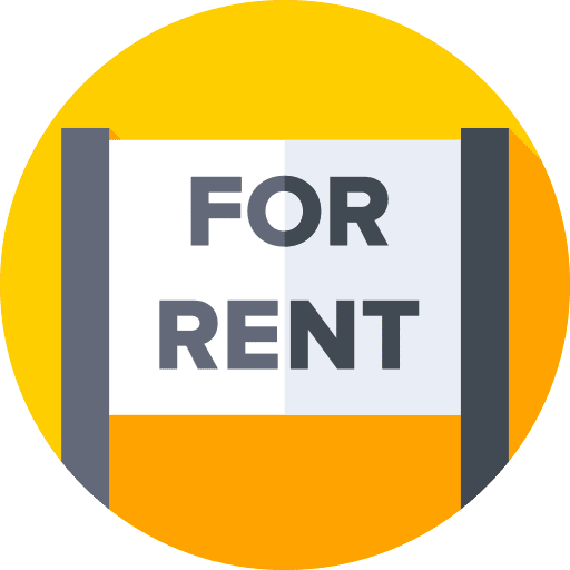 For rent signs business symbol icon For rent signs business symbol icon