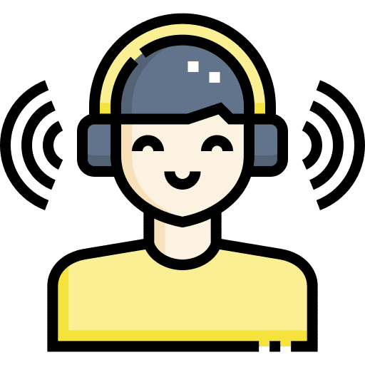 Listening educative listening audiobook icon