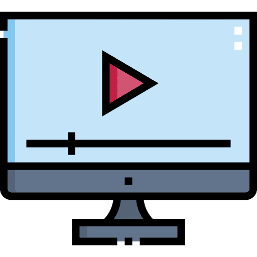 Movie music and multimedia monitors movie icon Movie music and multimedia monitors movie icon