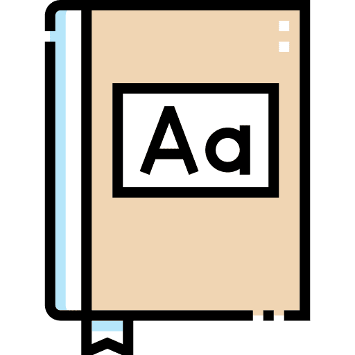 Dictionary grammar bookmark book icon Dictionary grammar bookmark book icon