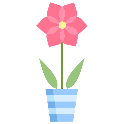 Amaryllis exotic botanical flower icon Amaryllis exotic botanical flower icon