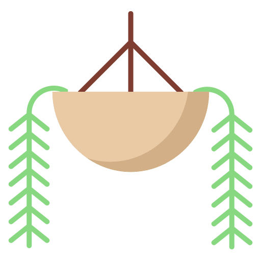 Burros tail pot home indoor plants icon