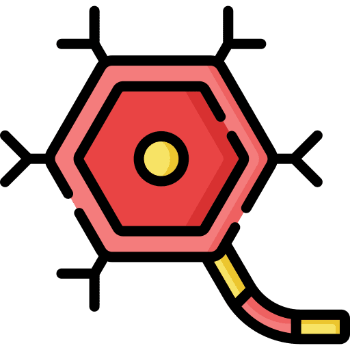 Neuron cell healthcare and medical neurology icon