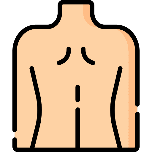 Back healthcare and medical body part neck icon Back healthcare and medical body part neck icon