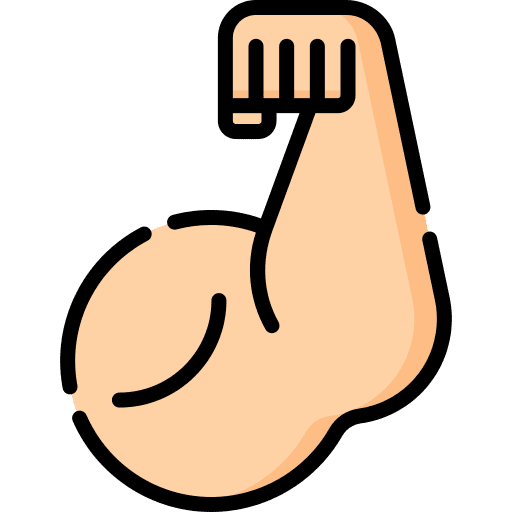 Bicep healthcare and medical body part muscle icon Bicep healthcare and medical body part muscle icon