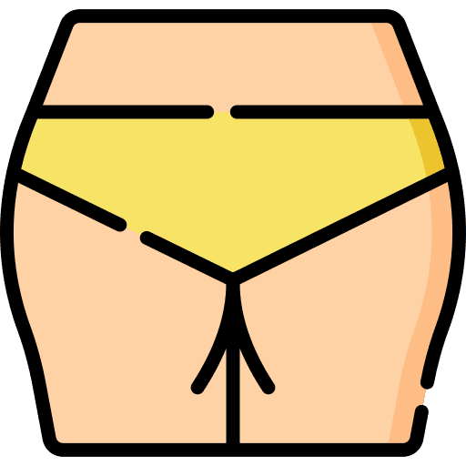 Buttocks human body underwear body part icon Buttocks human body underwear body part icon