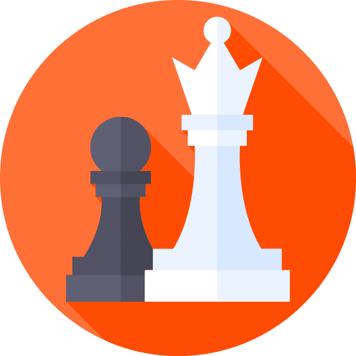 Chess strategy rook hobbies and free time icon