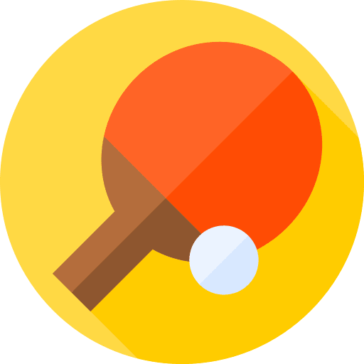 Table tennis ping pong sports equipment icon