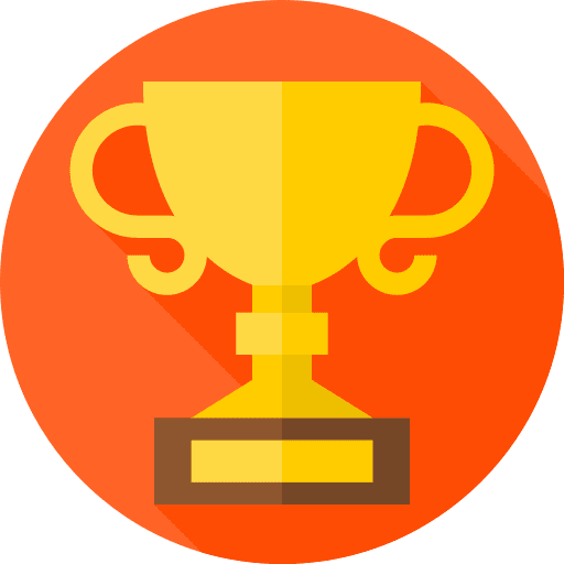 Trophy winner award sports and competition icon