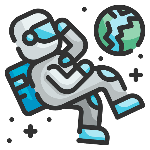 Astronaut professions and jobs gravity astronaut icon